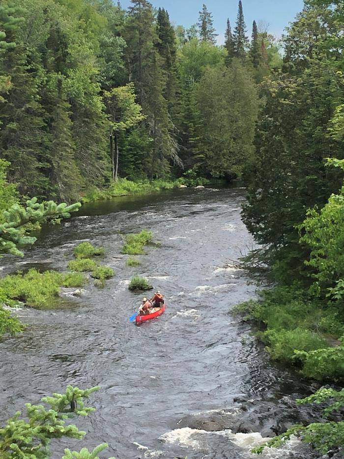 Bridge canoe shot