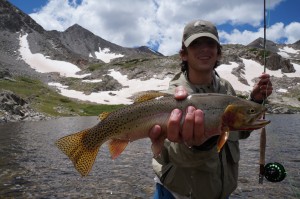 Robert showing off a huge cutthroat