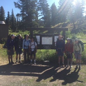 Half our group ready to take on some monster Slough Creek Cutthroat. 