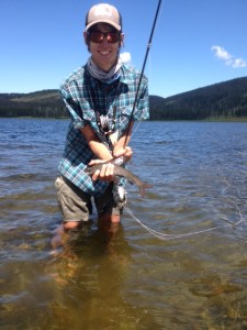 Grebe Lake was full of 8-14 inch Grayling