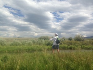 Baker working his casting on the Cochetopa