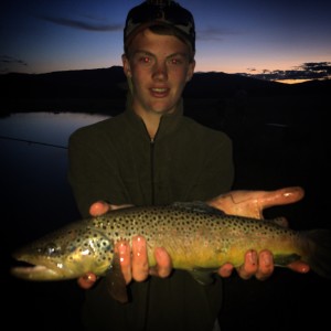 Andrew with a fine trophy brown