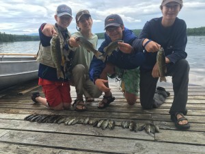 Only a fraction of the over 100 smallmouth we helped remove from the Rapid River. 