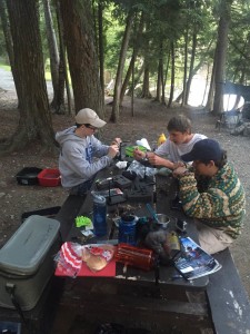Tying flies for some backcountry smallmouth and trout.