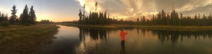 Evenings provided nonstop dry fly action along with some outstanding sunsets. 