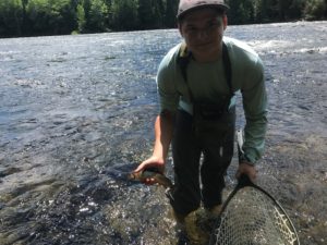 The first brook trout of the trip!