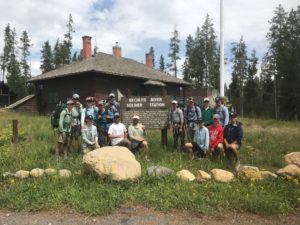 Ready to hit the trail into the Bechler River.